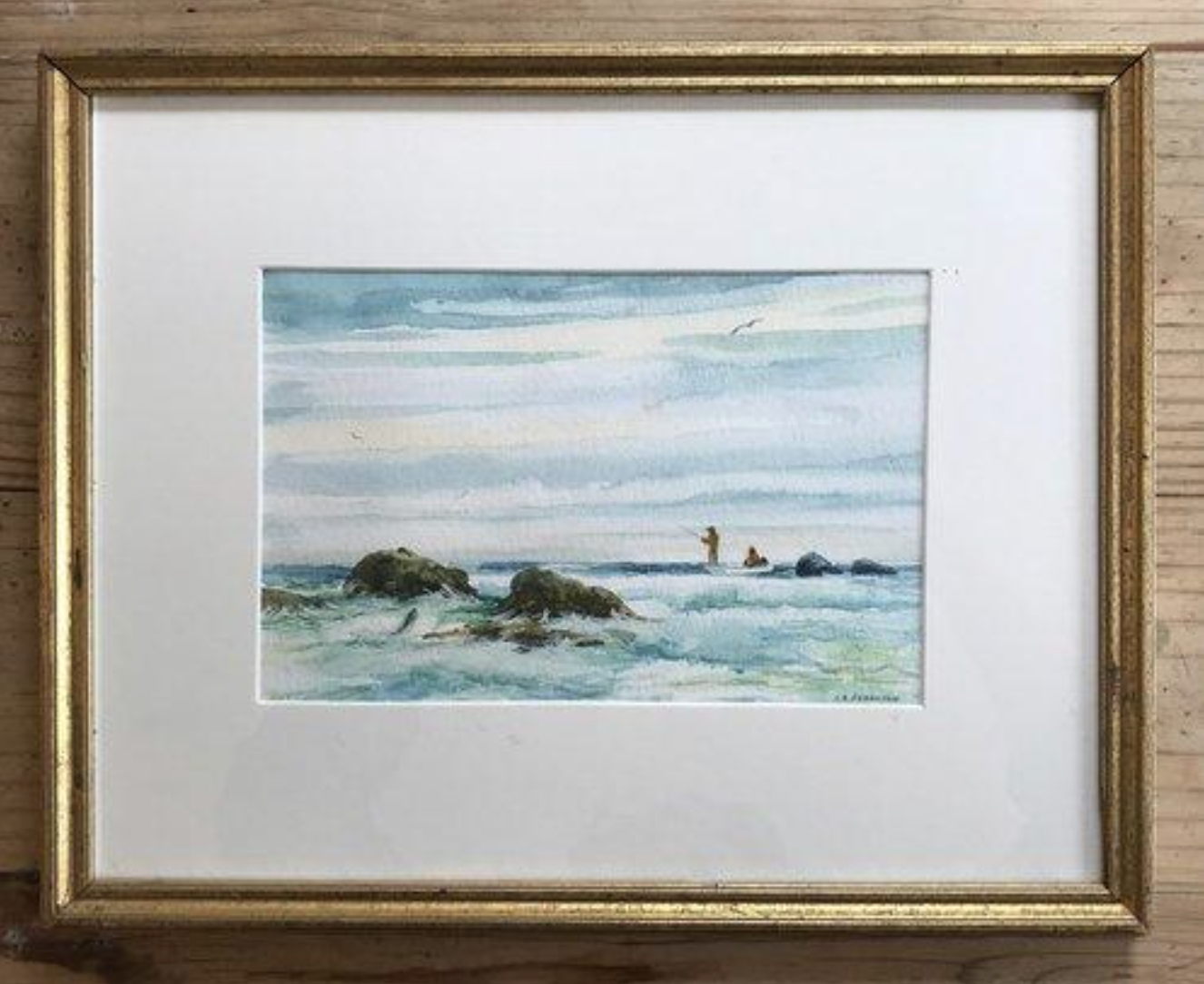 Painting by Fisher Island artist Charlie Ferguson.