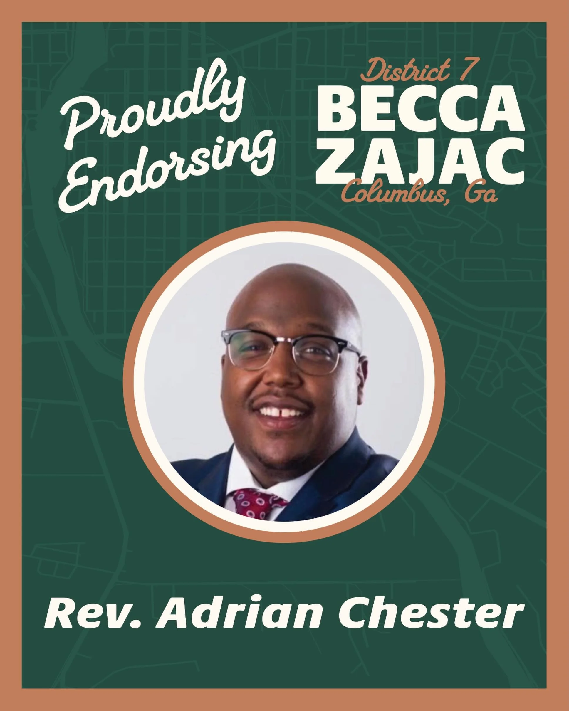 I&rsquo;m honored to have the support of Rev. Adrian Chester - a faith leader, community advocate, and servant leader who has spent years showing up for people and families across Columbus.

I look forward to working with Rev. Adrian Chester to help 