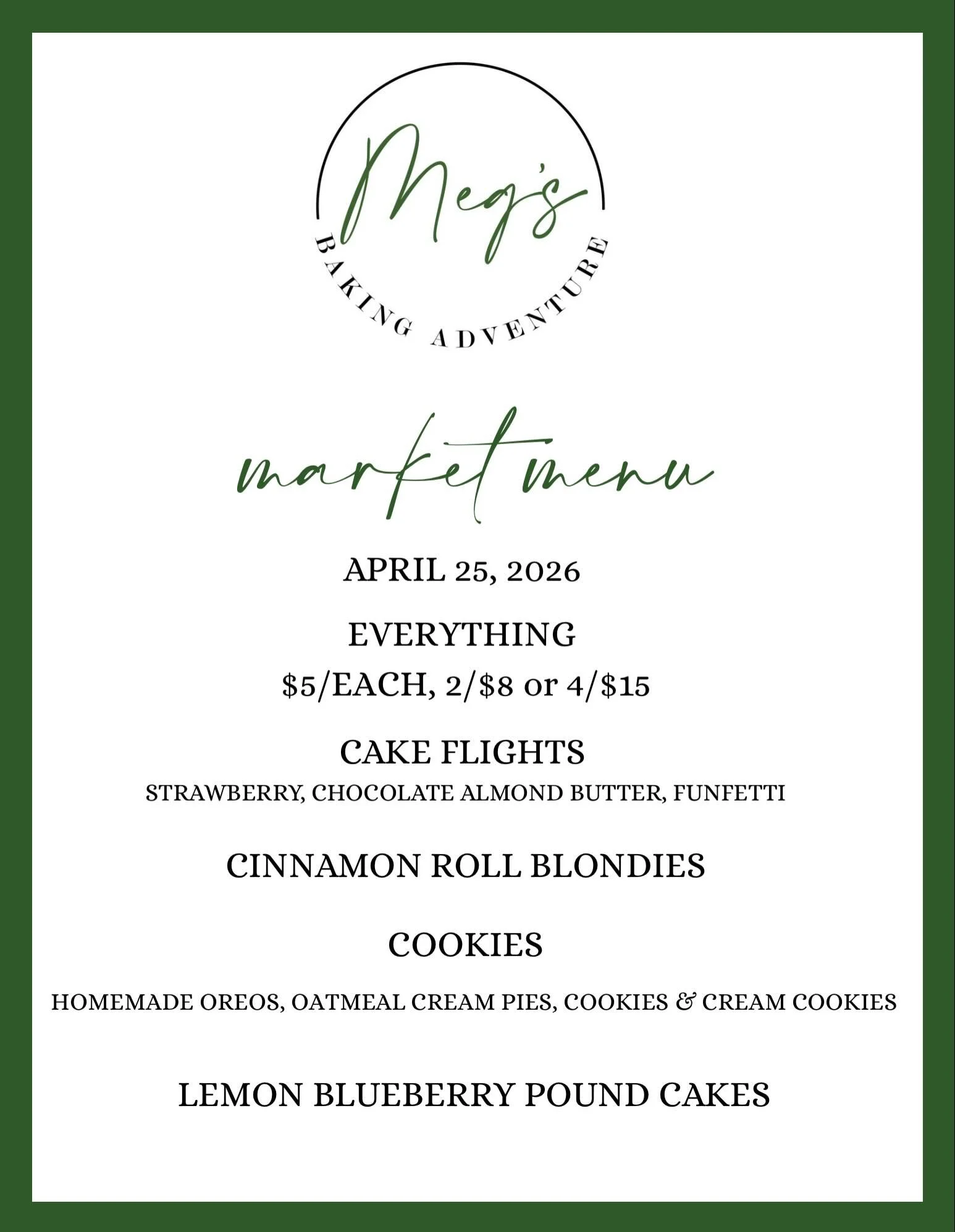 Come see me tomorrow at Anderson County&rsquo;s Spring Market! From 10-2! So many sweet treats and beautiful weather!