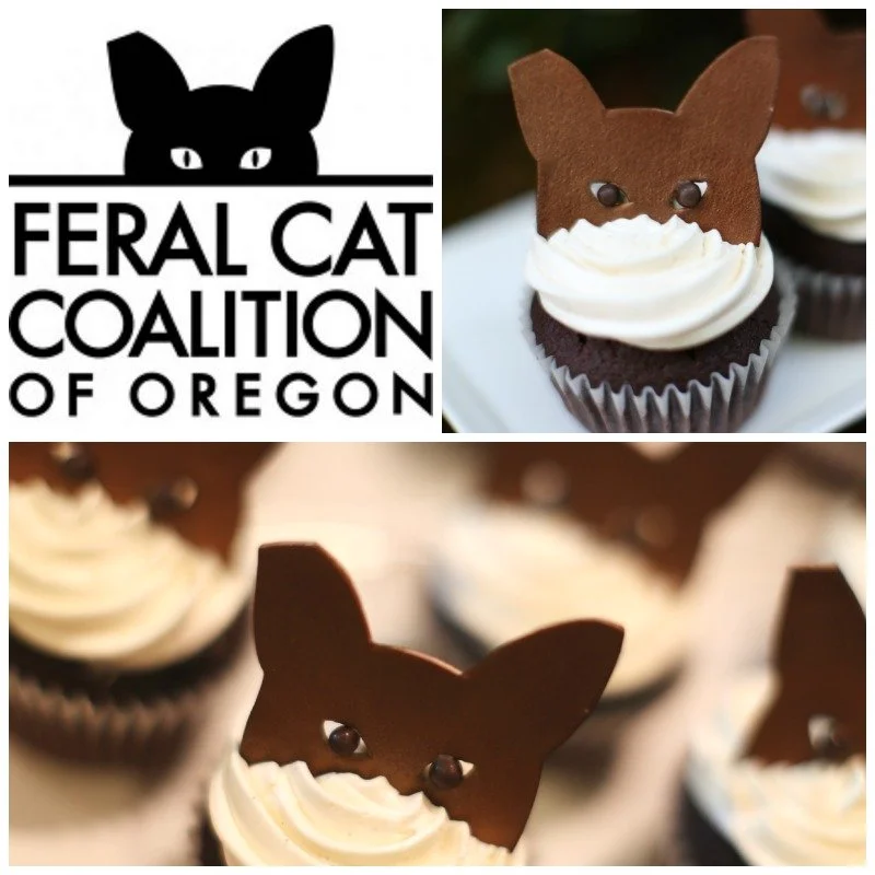 Custom Cupcake for Feral Cat Coalition of Oregon | Portland, OR
