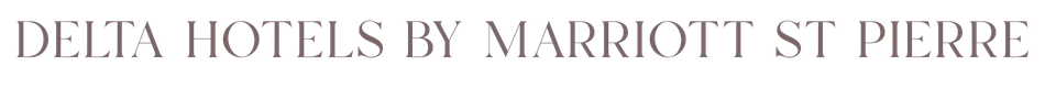 Text that reads 'DELTA HOTELS BY MARRIOTT ST PIERRE'
