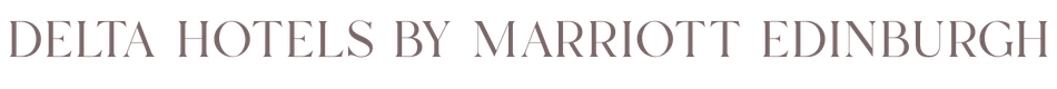 Text displaying 'Delta Hotels by Marriott Edinburgh' in a serif font.
