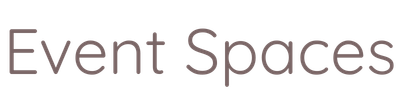 Text saying 'Event Spaces' on a plain background