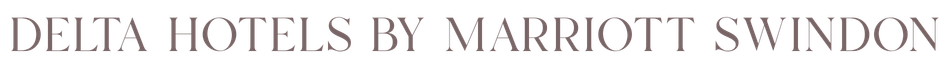 Text displaying 'Delta Hotels by Marriott Swindon' in a dark purple font.