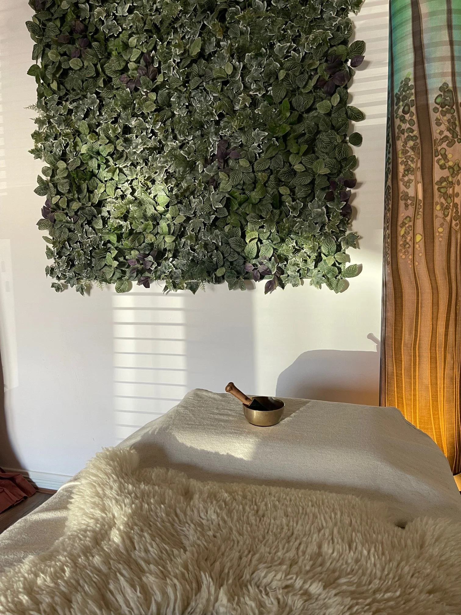 A cosy , naturally lit , clinic space , a sanctuary in the centre of town, warm and beautifully decorated.