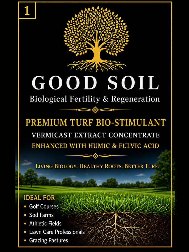 Good Soil Premium Turf Bio-Stimulant (1 Gallon Liquid Extract)