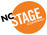 No stage company logo, with orange circle and white text 'STAGE' partially obscured by black letters 'NC'.