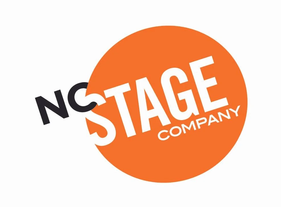 Logo of a no stage company with the word 'STAGE' in white within an orange circle, and the words 'NO' and 'COMPANY' partially overlapping around the circle.