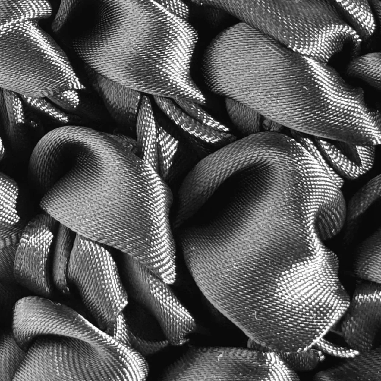 medium satin bucket bag