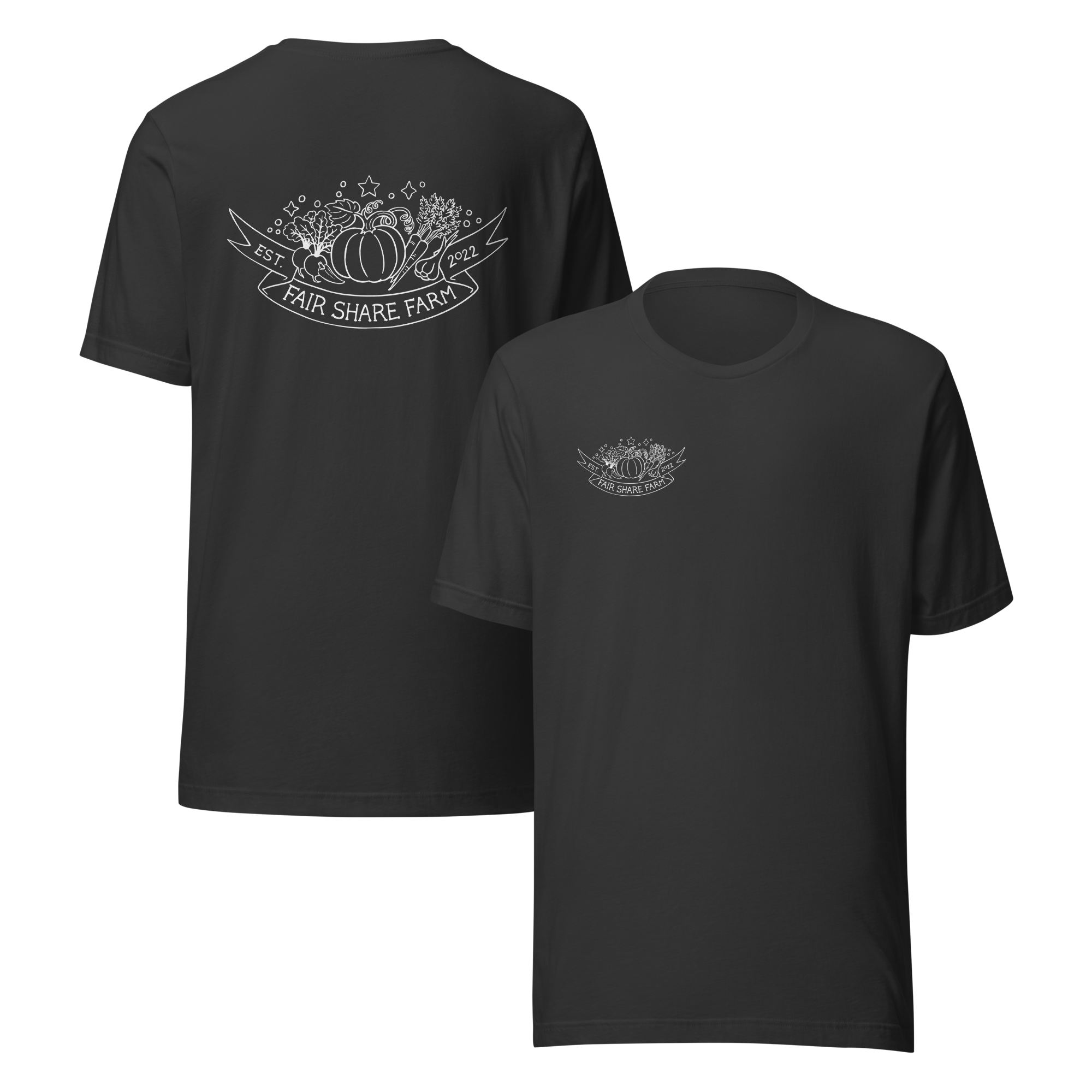 Unisex T-shirt w/ White Logo