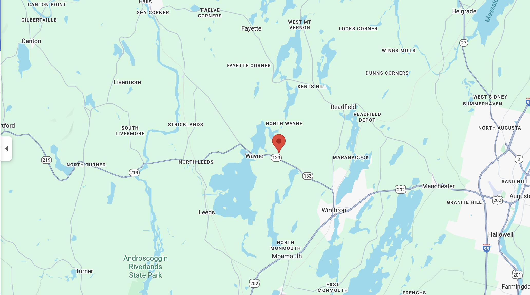 Farm Location in Wayne, ME