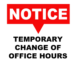 STORE HOURS ADJUSTMENT 
