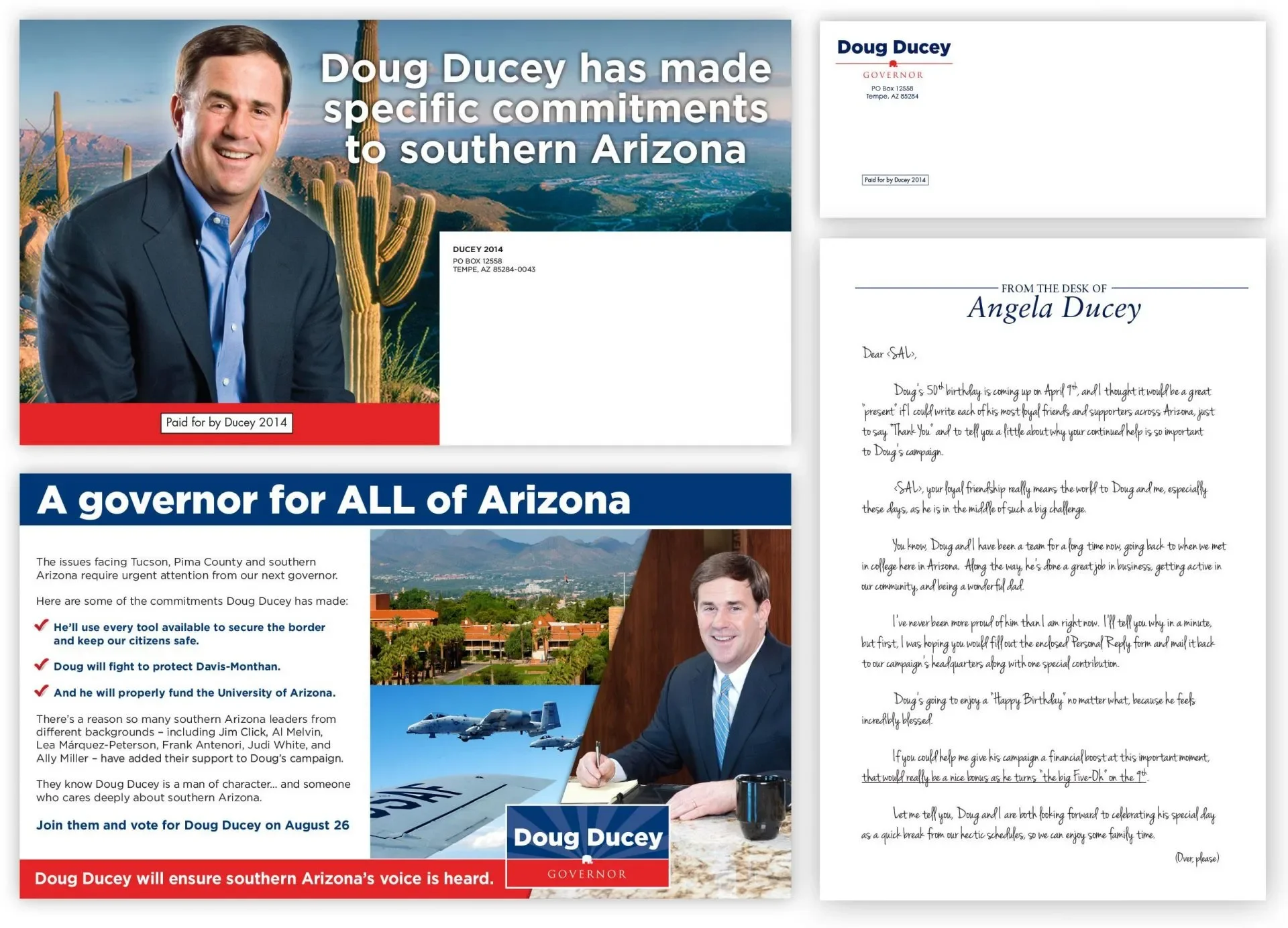 A political campaign flyer for Doug Ducey