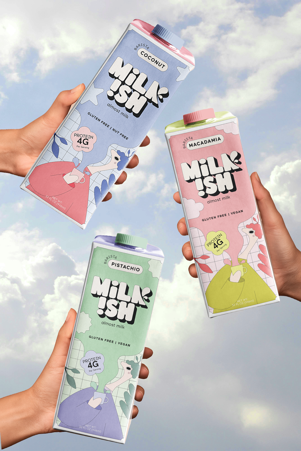 Plant Based Milk Brand Identity