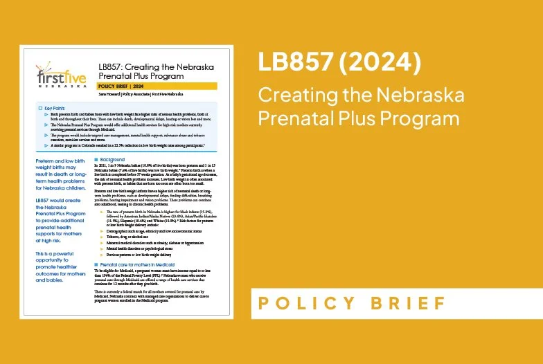 Policy Brief: LB857 (2024) | Creating the Nebraska Prenatal Plus Program