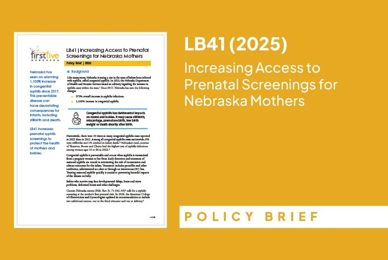 Policy Brief: LB41 (2025) | Increasing Access to Prenatal Screenings for Nebraska Mothers