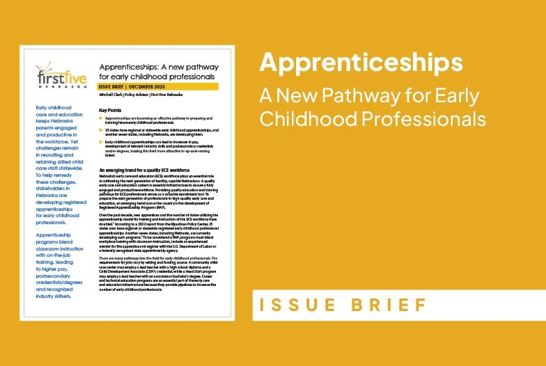 Issue Brief: Apprenticeships — A New Pathway for Early Childhood Professionals