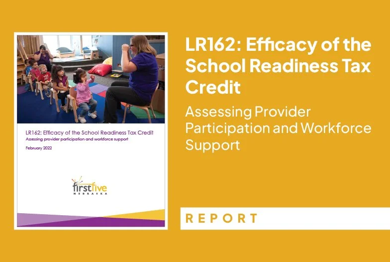 LR162: Efficacy of the School Readiness Tax Credit