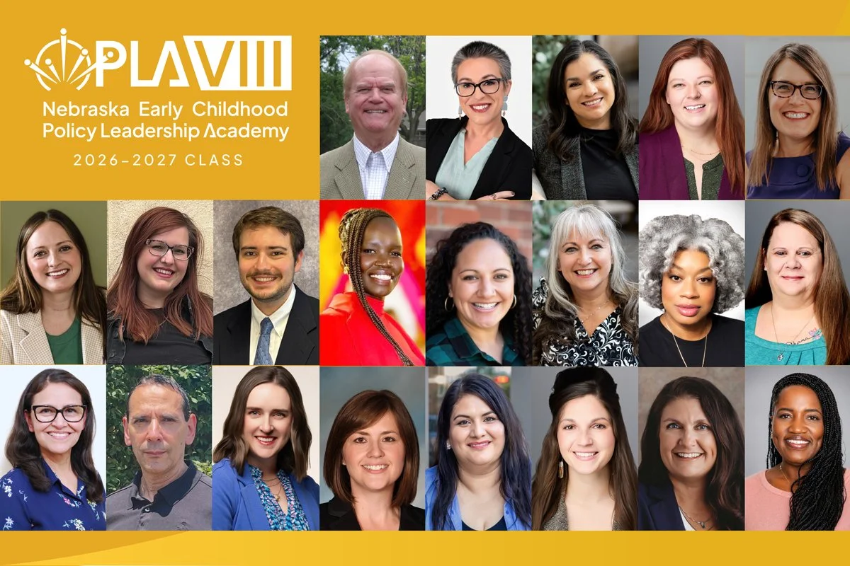 Gallery of headshots featuring women and men participating in the 2026-27 Policy Leadership Academy