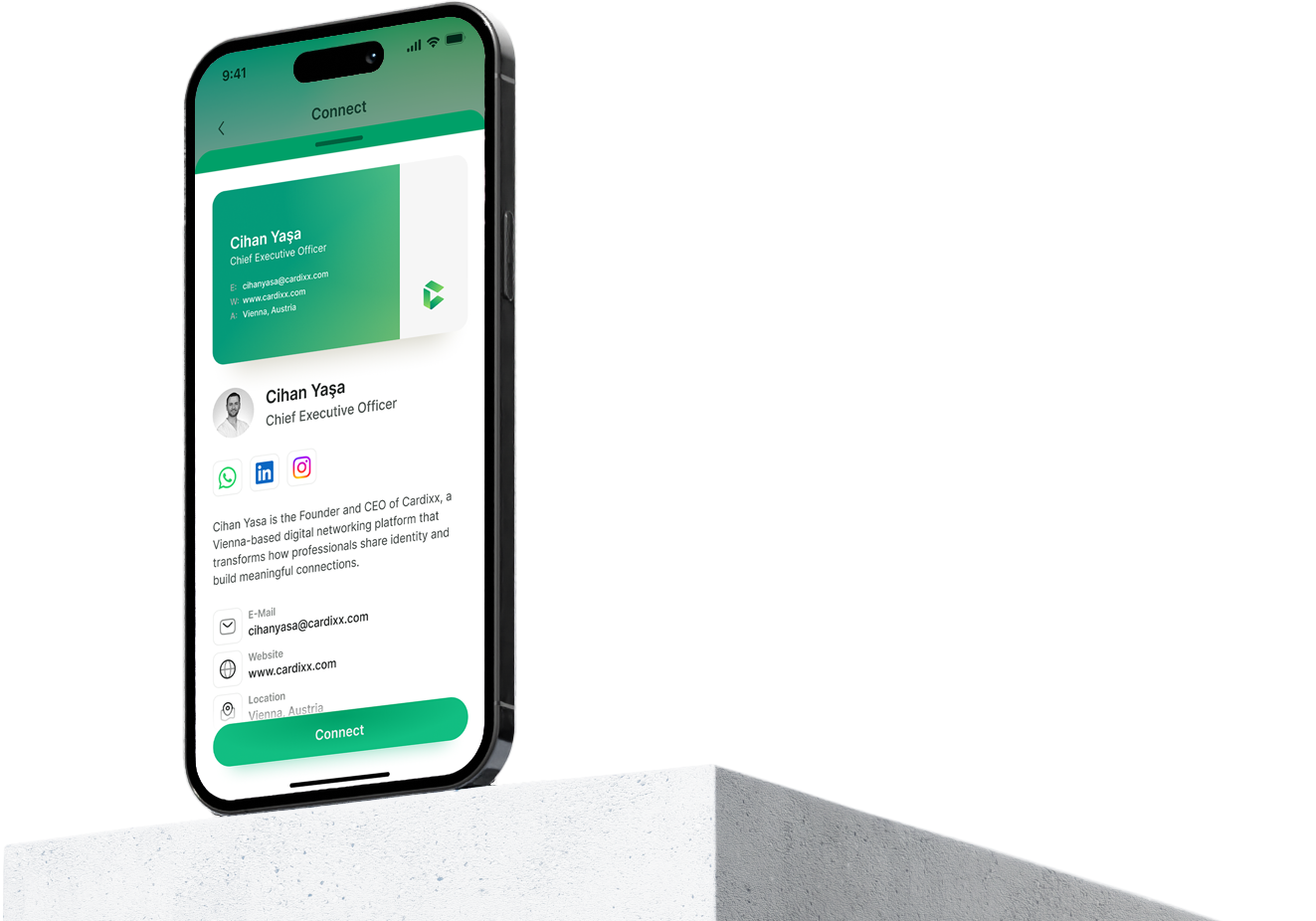 Cardixx Networking Digital Business Card Mobile Promo Image