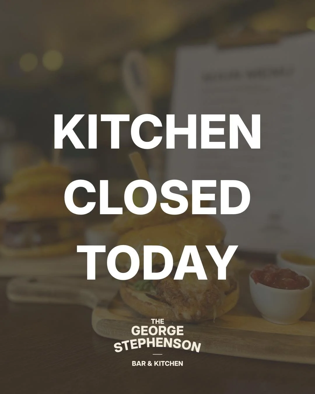 ⚠️ Important Notice ⚠️

Unfortunately, due to ongoing roofing issues causing further leaks and following advice from our electrician and health &amp; safety experts, the George kitchen will remain closed until further notice.

Today was meant to be t