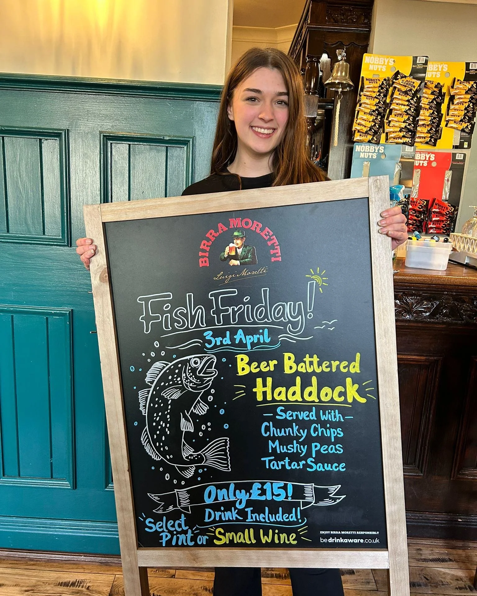 It&rsquo;s Good Friday this week&hellip; You know what that means 🍻🐟 
Proper beer-battered haddock, all the trimmings, and a drink included for &pound;15 😇

Book your table here 👉 https://bookings.designmynight.com/book?venue_id=6996d06e9f8cc8d41