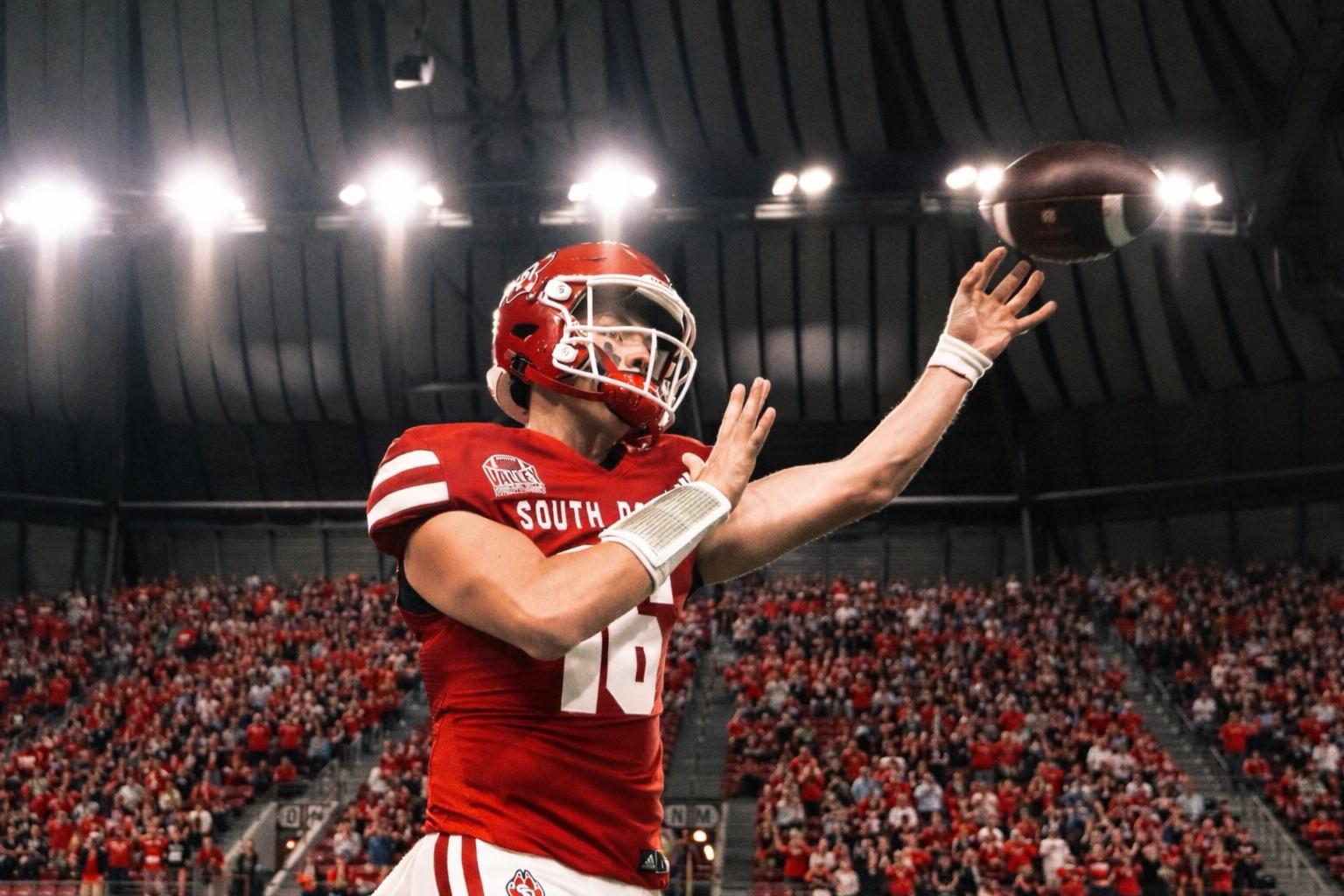 Beau Bush played Quarterback for Division I South Dakota.