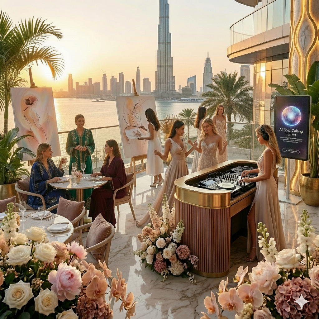 The image has a soft, colorful, iridescent background with the word 'AURA' in the center in yellow, glowing text.