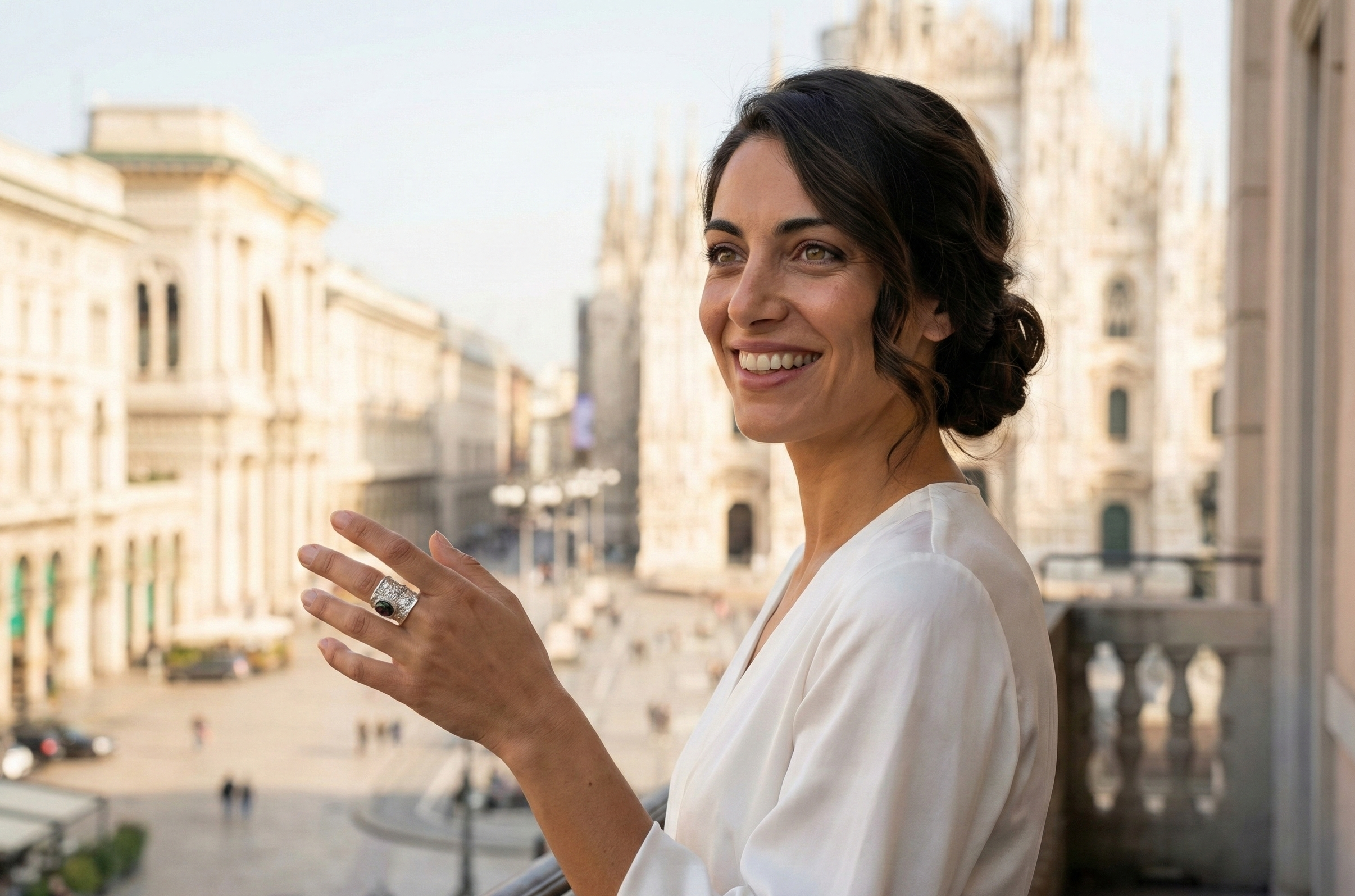 anillo ópalo doblete Rosa Antica