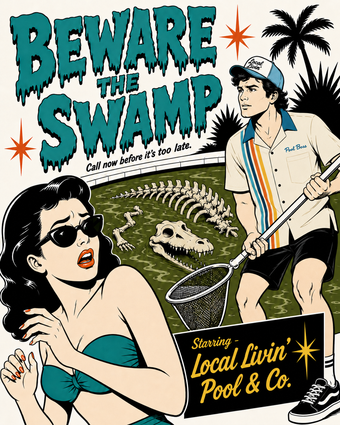 Your pool is being taken over by algae, there is only one place to call, Local Livin' Pool & Co.
