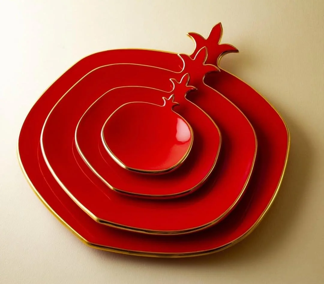 Ceramic Pomegranate Plate