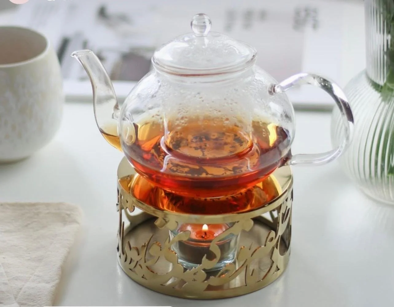 Calligraphy Tea Warmer