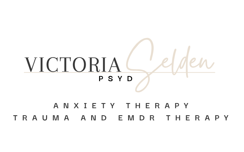 Victoria Selden logo with text 'Anxiety Therapy, Trauma and EMDR Therapy'.