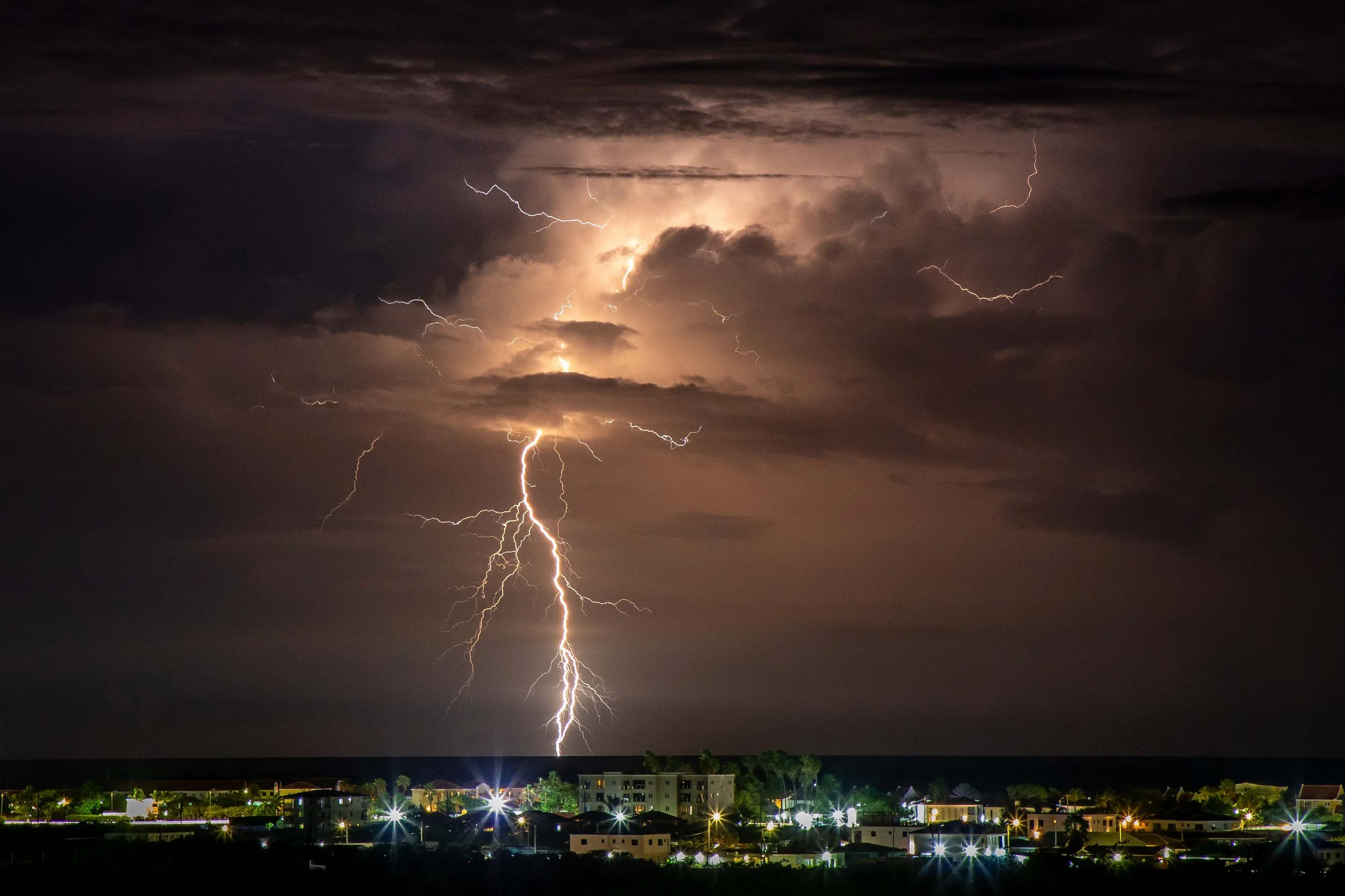 Lighting over Bonaire