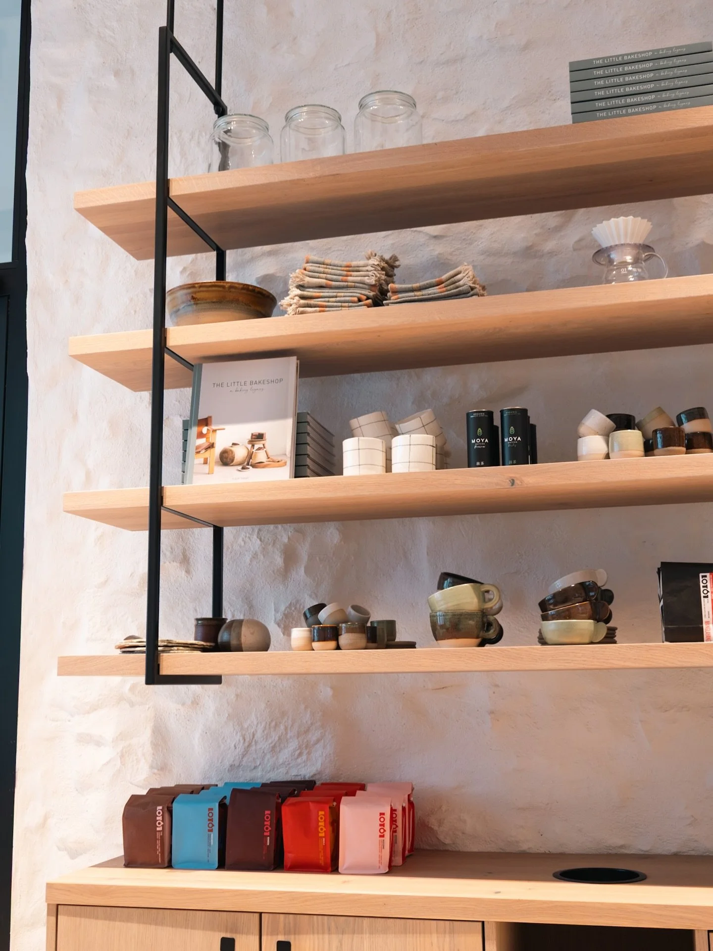A cozy little corner with handmade ceramics, coffee essentials, and a warm, minimalist vibe. If you&rsquo;d like to recreate this feeling at home, I also have a baking book to guide you through making your own treats from scratch ✨