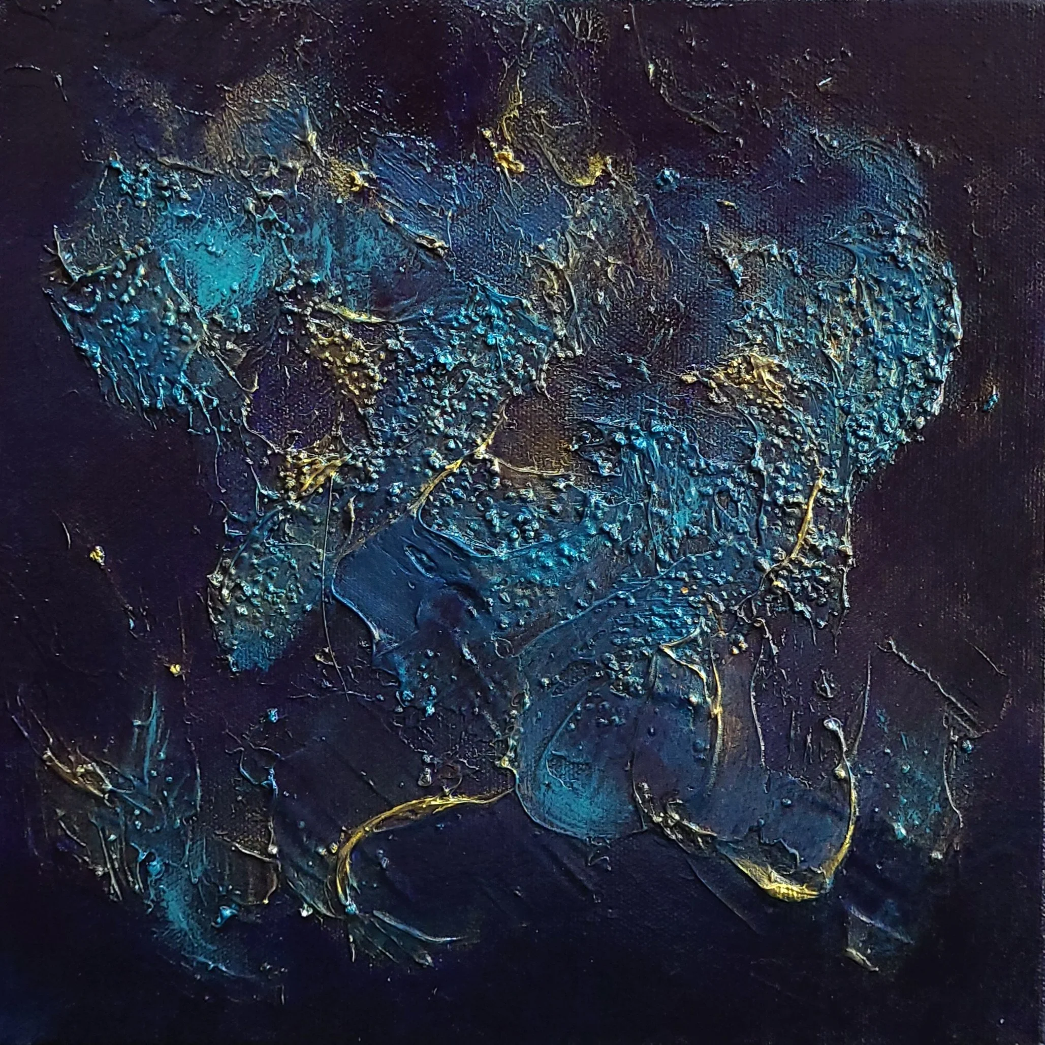 Moody Blues II
Acrylic & Mixed Media On Canvas
10 x 10 x 1.5 in