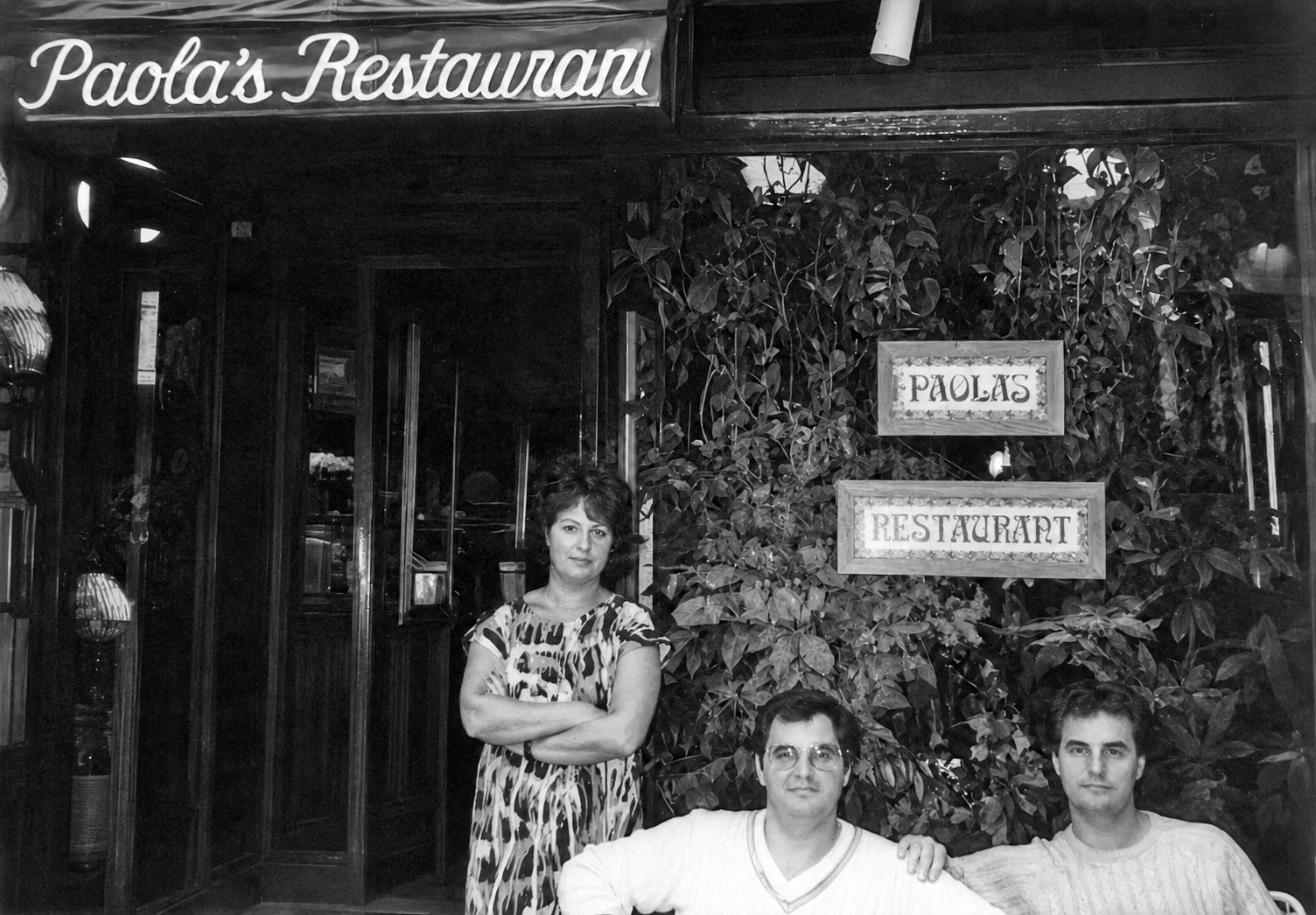 Paola Bottero outside the original Paola’s Restaurant in New York