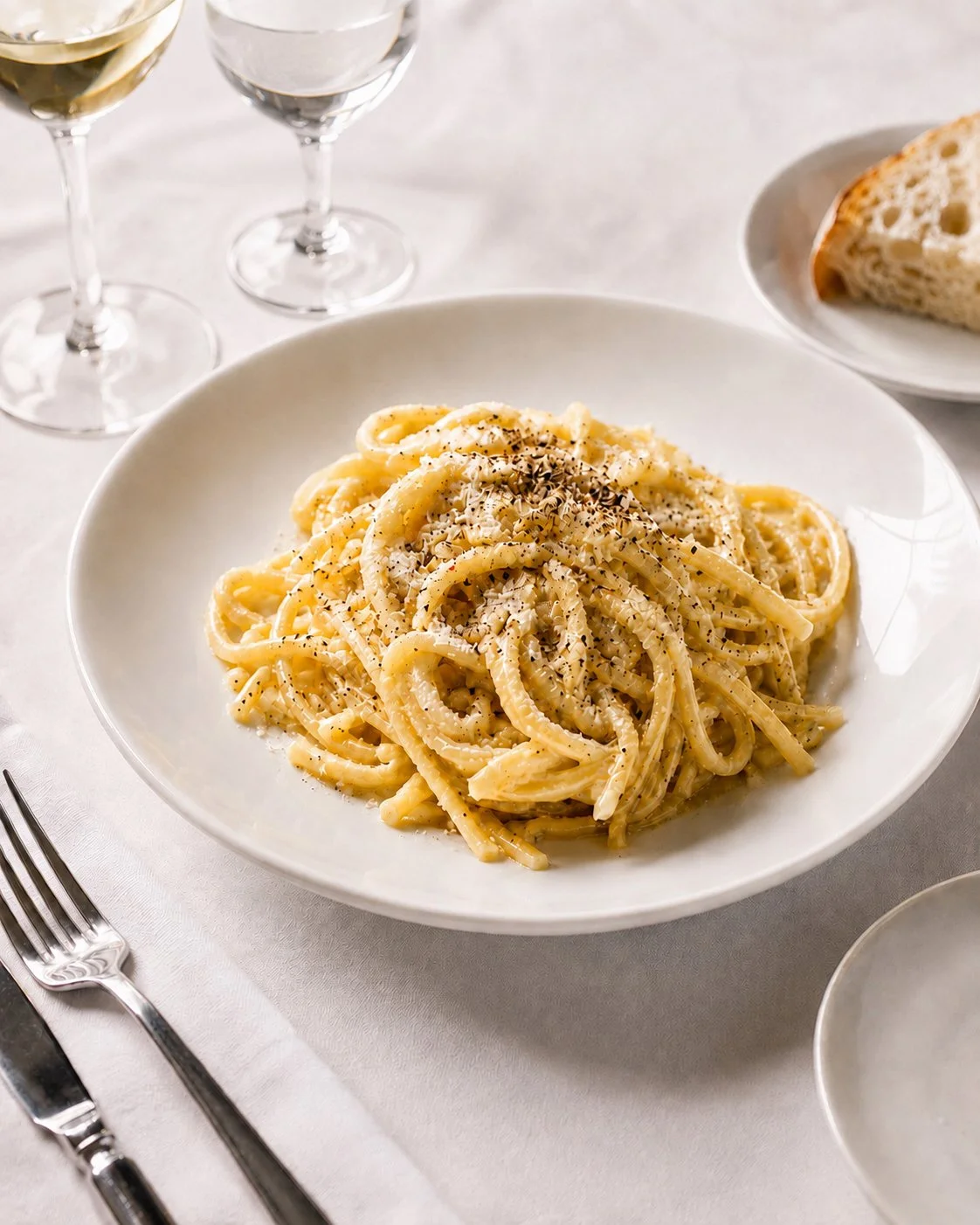Cacio e pepe at Paola's restaurant