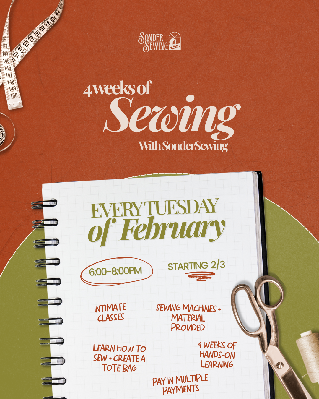 4week Beginner Sewing Series