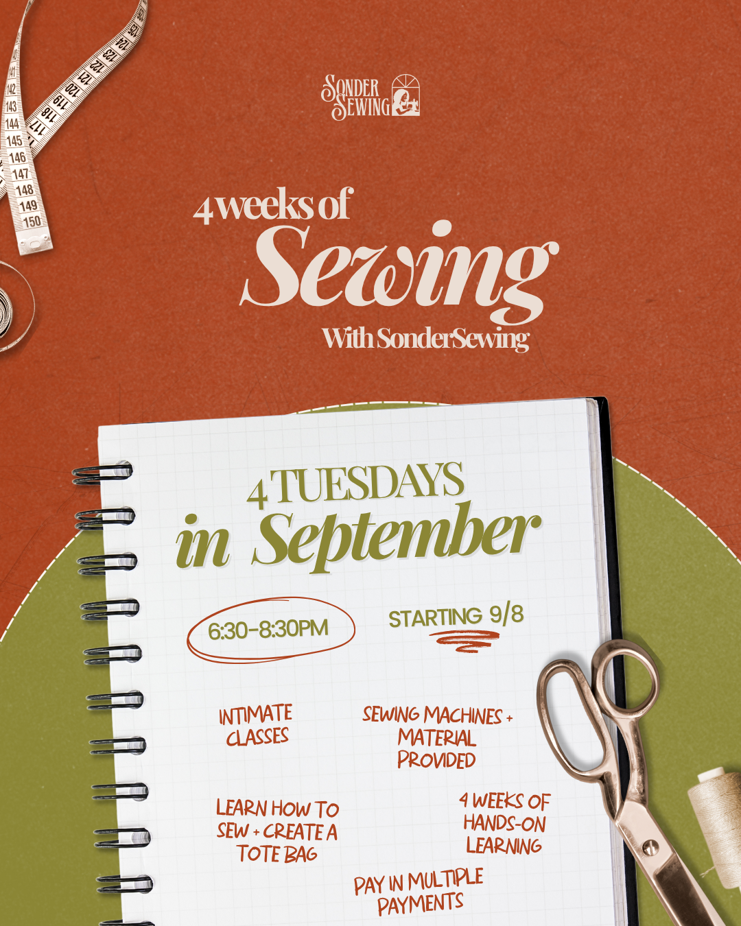 4week Beginner Sewing Series