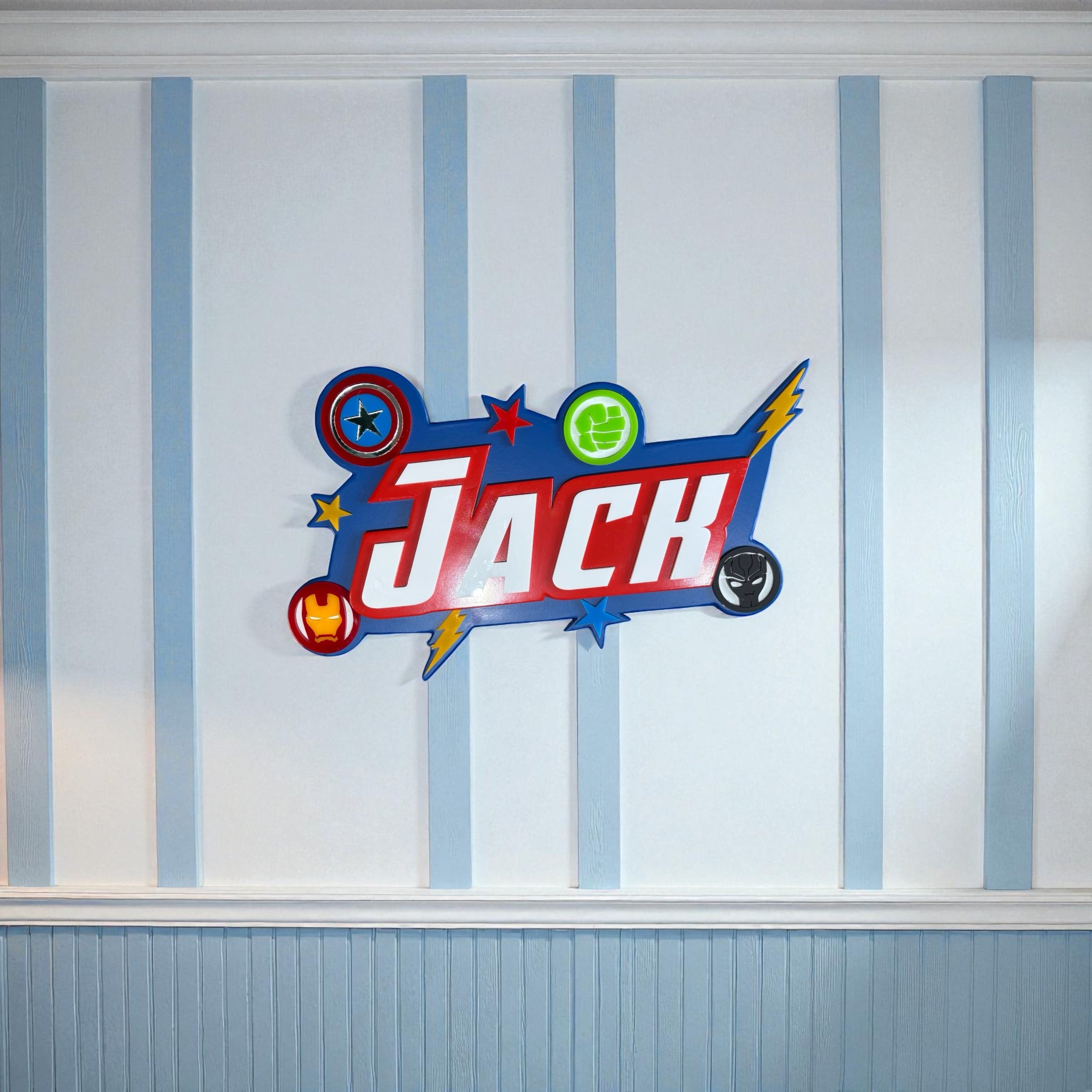 Personalized Super Heron Room Sign