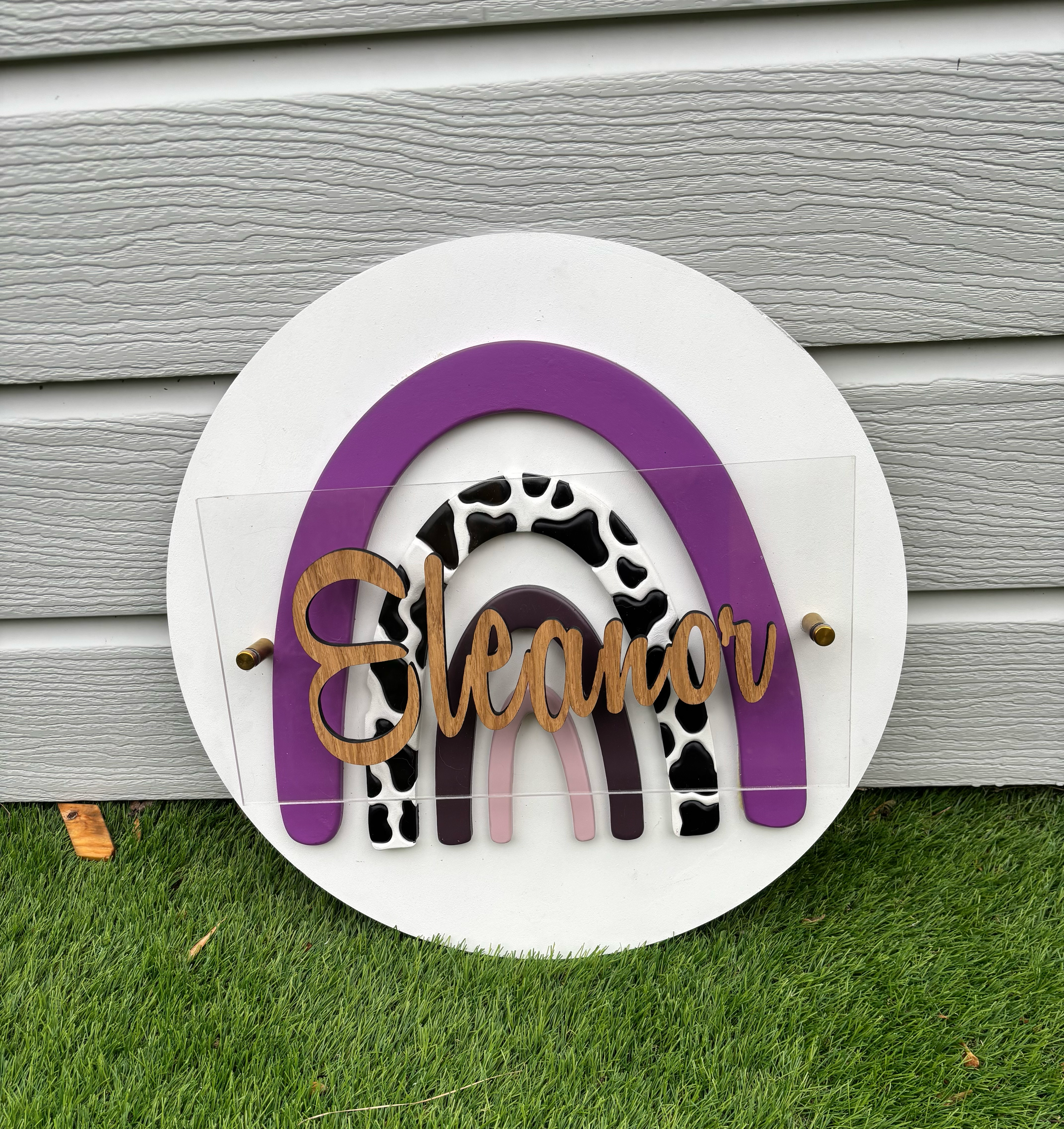 Rainbow Moo sign