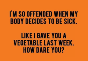 Rockin Healthy Vibes - funny inspiration poster