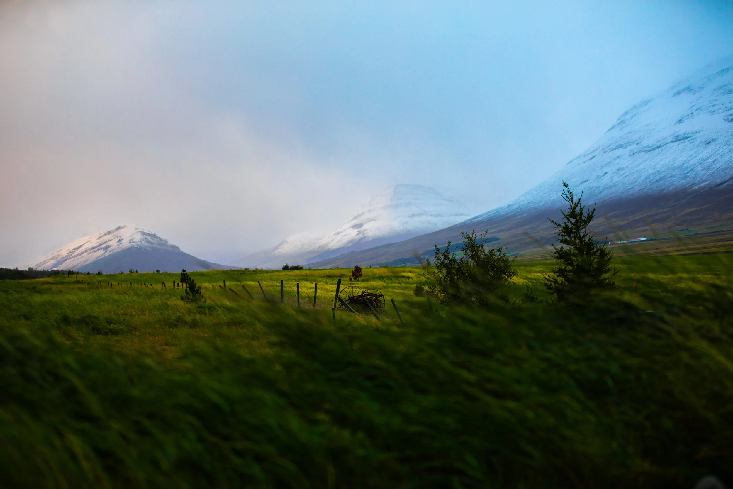 Icelandic Countryside Between the Mountains