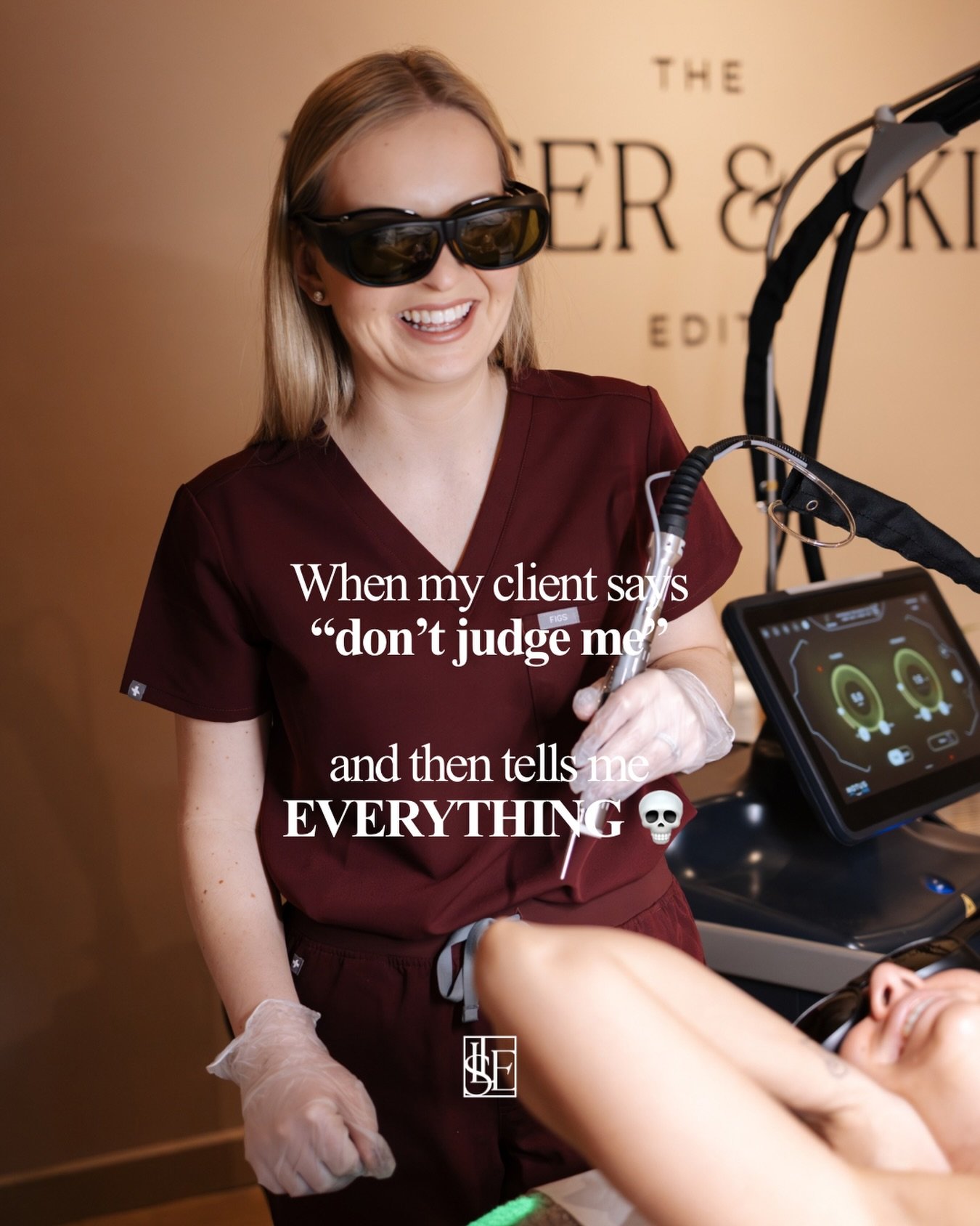 The conversations I have in that room&hellip; 😭 but I love it 🤍

#laserclinic #laserlaughs #laserhairremoval #beautytreatments #beautyclinic