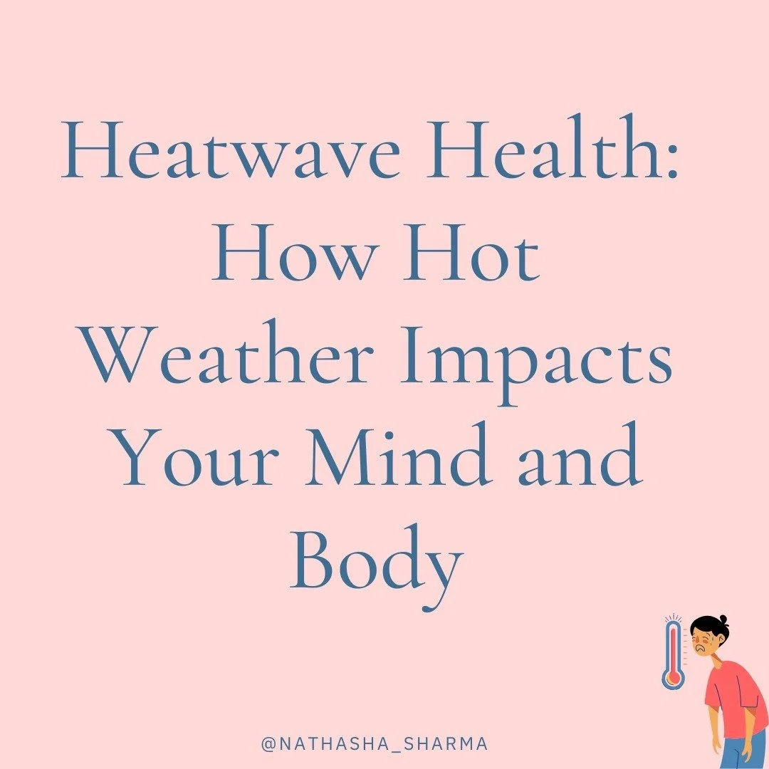 Hot weather can take a toll on both your body and mind! 🌡️ With heatwaves becoming more frequent and temperatures rising globally, it's so important to acknowledge the challenges we're all facing. If you're struggling right now, know that you are no