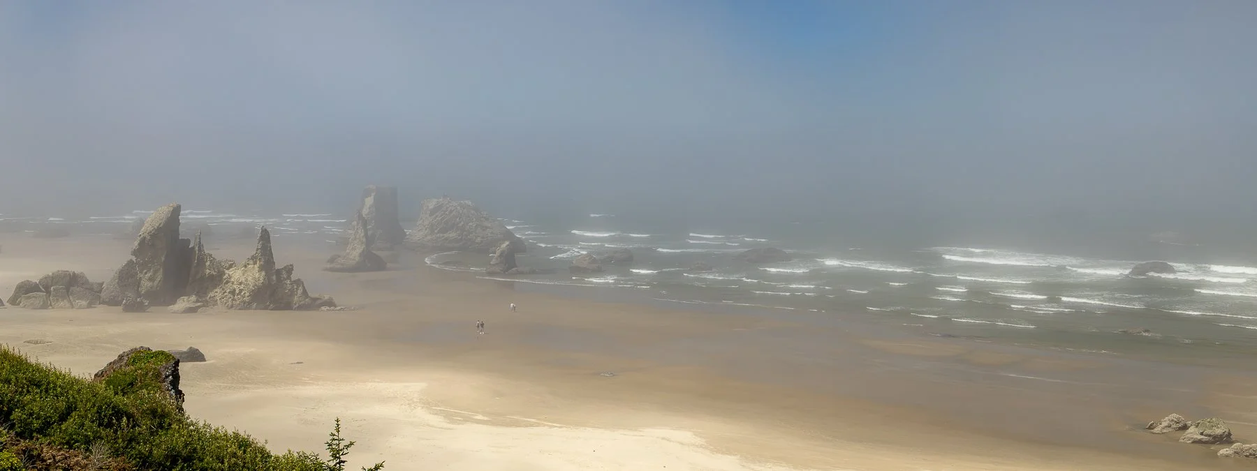 Foggy Face Rock Beach Facebook Cover