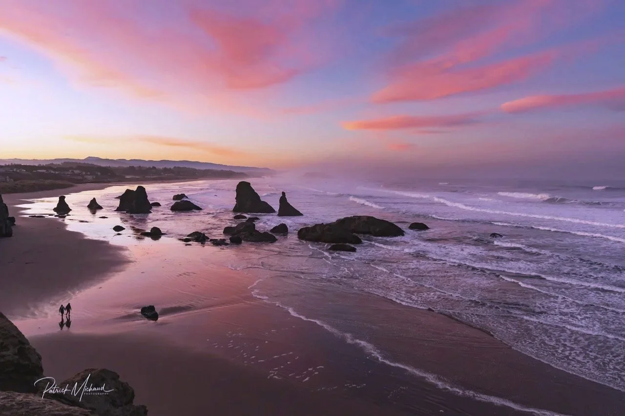 Face Rock Beach at Sunrise, Bandon, Oregon 