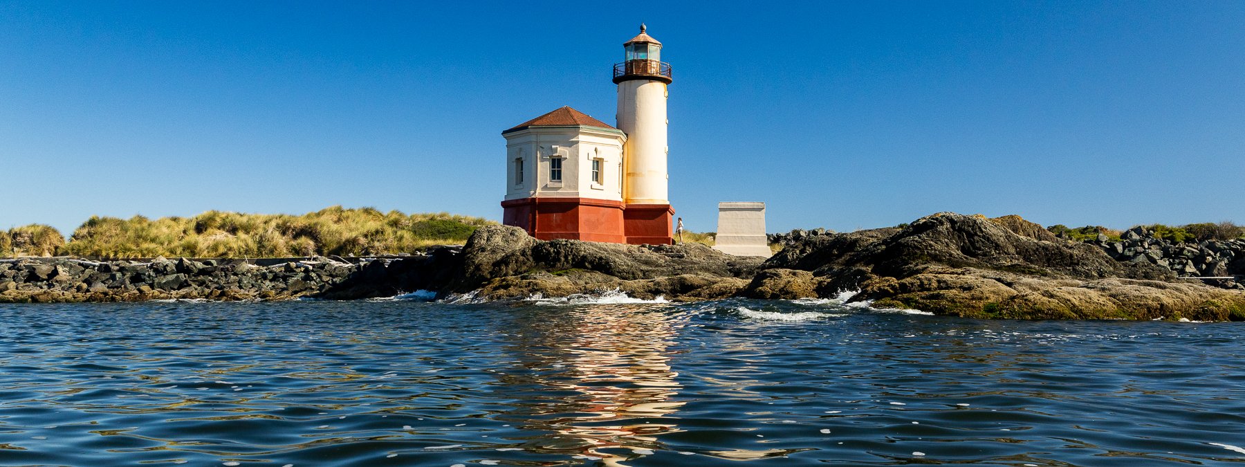 Coquille River Lighthouse FB Cover from my kayak