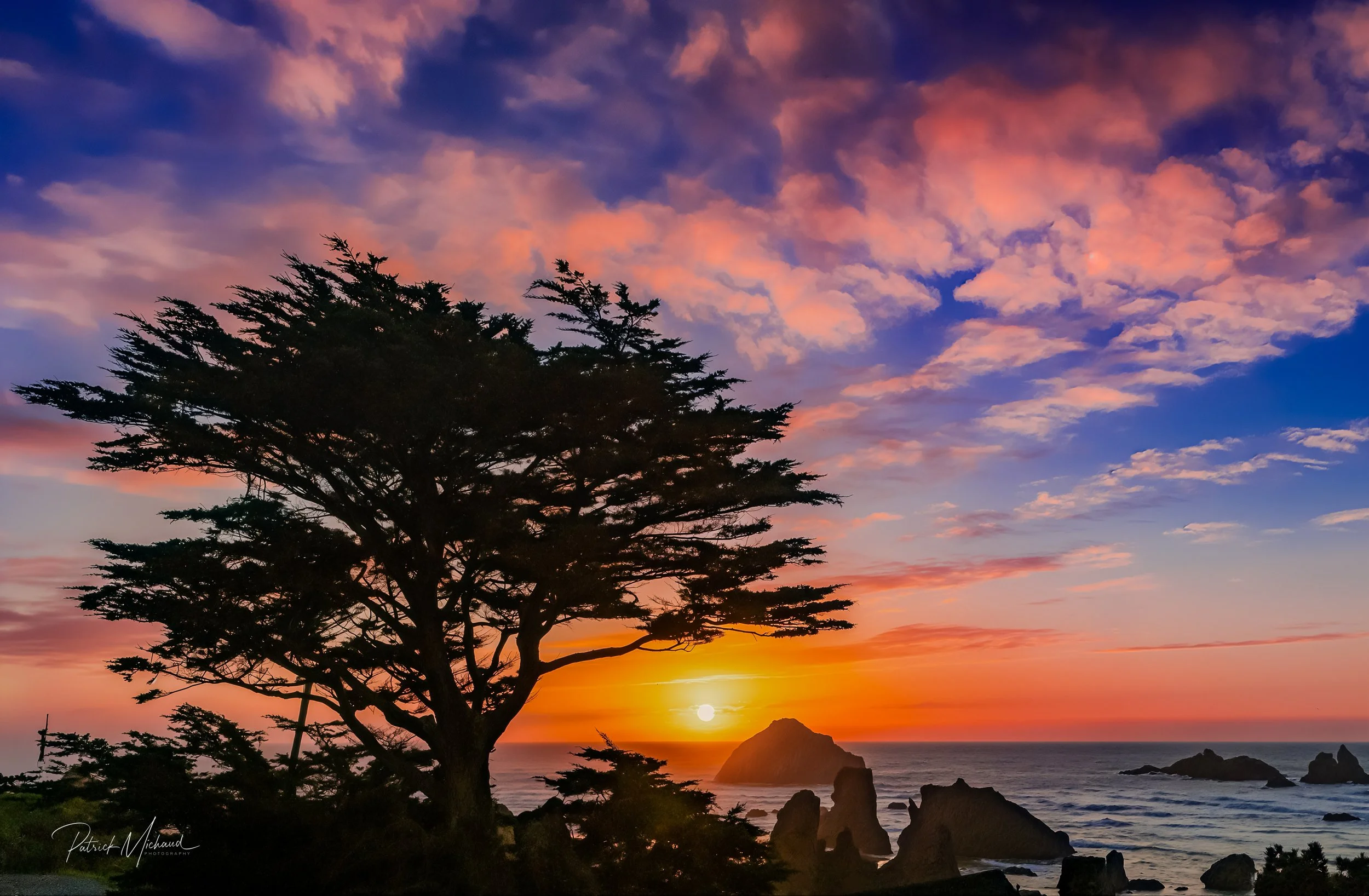 Face Rock at Sunset